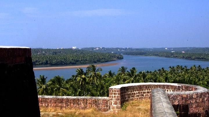 Chandragiri Fort and River near Bekal in Kasaragod 