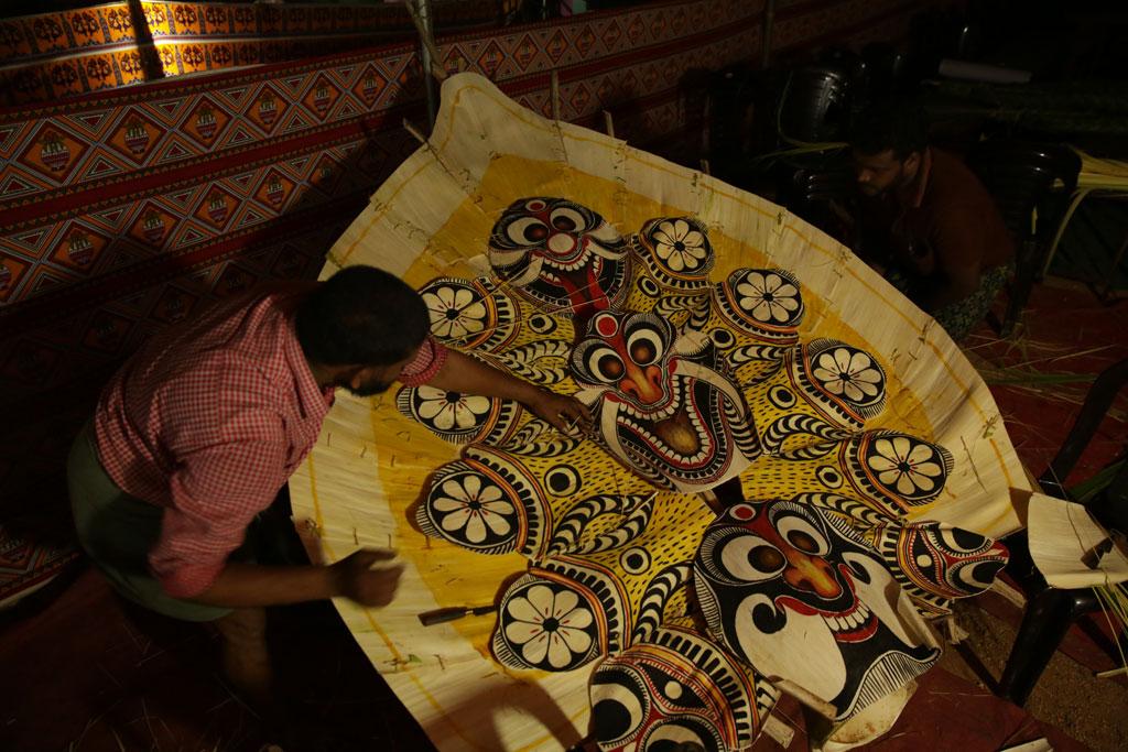 Padayani Kolam Making