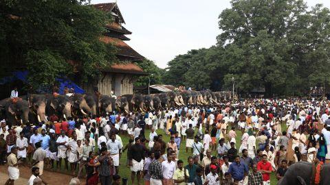 Aanayoottu - Vadakumnathan temple -1