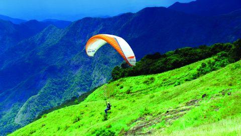 Paragliding at Vagamon