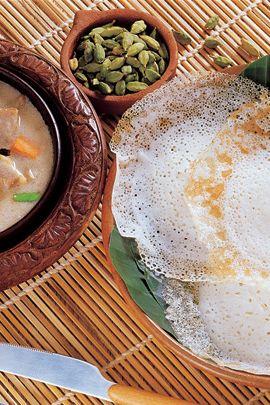 Appam and Chicken Stew