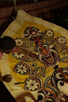 Padayani Kolam Making