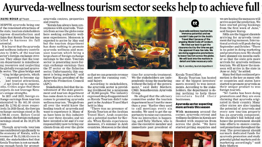 Ayurveda-wellness tourism sector seeks help to achieve full potential