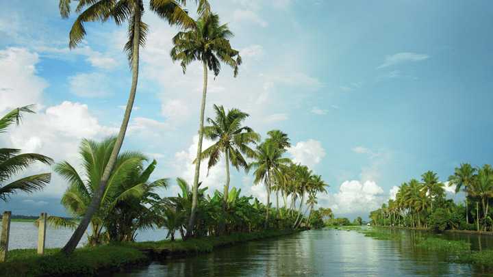 Alappuzha - a popular backwater destination in Kerala 