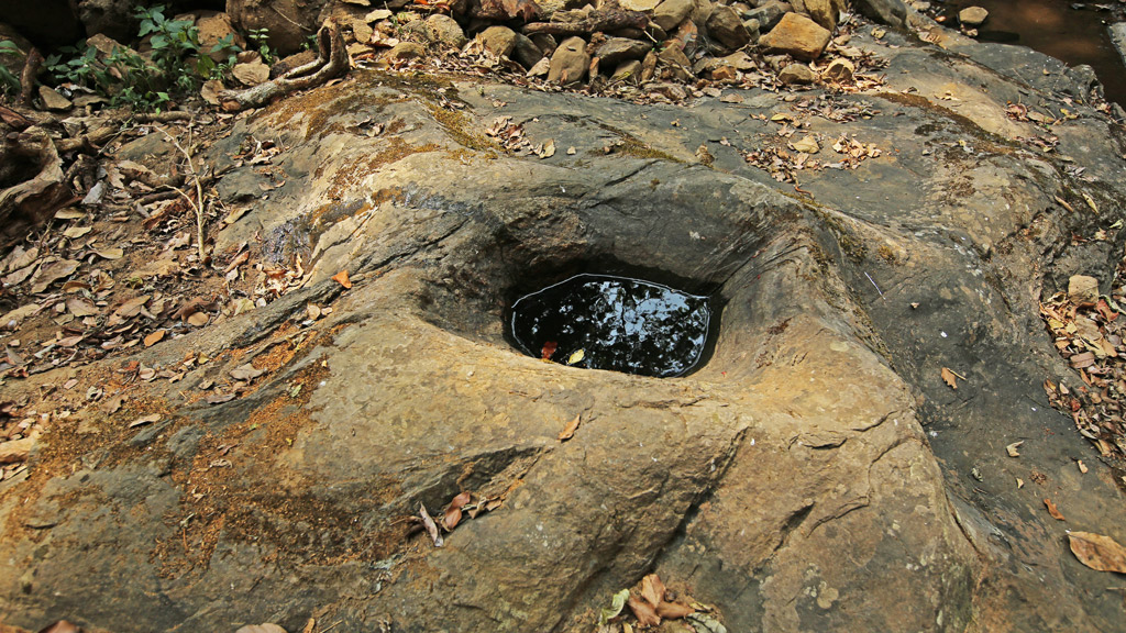 Water channel at Amma Kavu