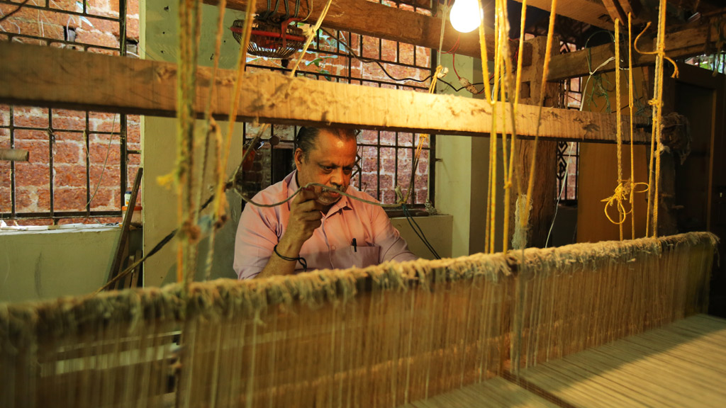 Maggam at Azhikode Handloom Village