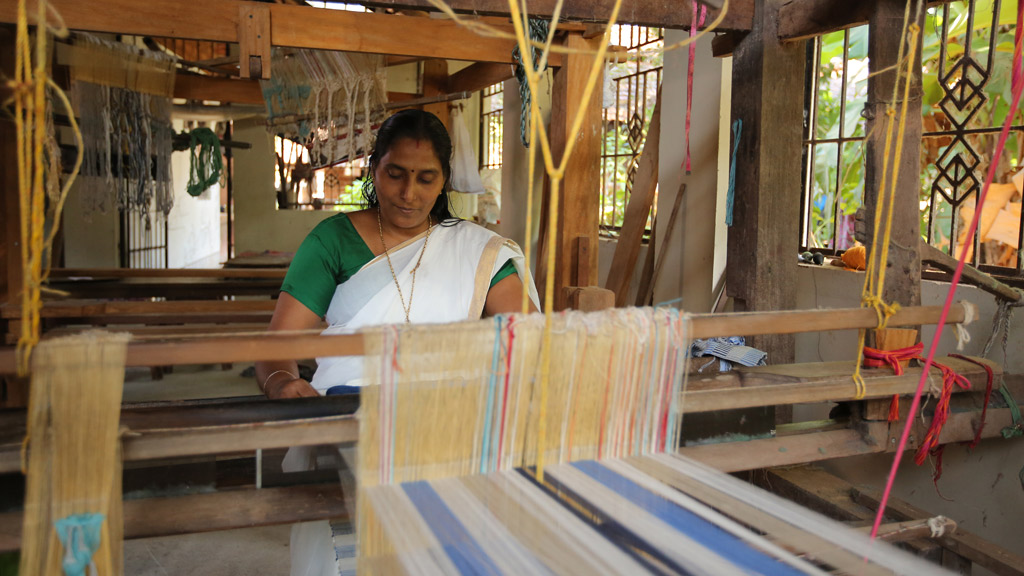 Traditional Weaving at Azhikode Handloom Village