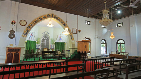 Interior of CSI Gundert Memorial Church