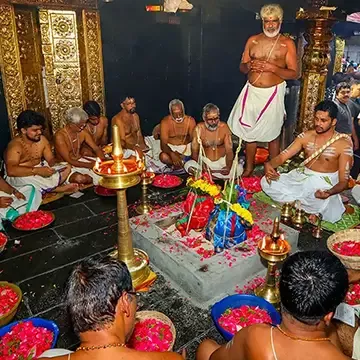 The Laksharchana Pooja at Sabarimala Temple