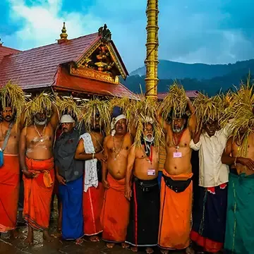 Niraputhari, the offering of the first paddy to Lord Ayyappa at Sabarimala Sannidhanam