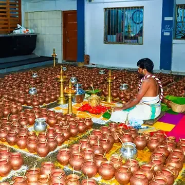 Sahasra Kalasam (1000 vase) pooja at Sabarimala Temple