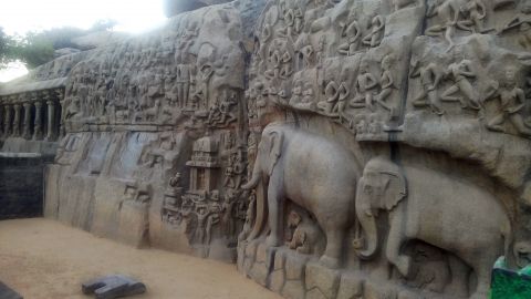 Bas-reliefs At Mammallapuram